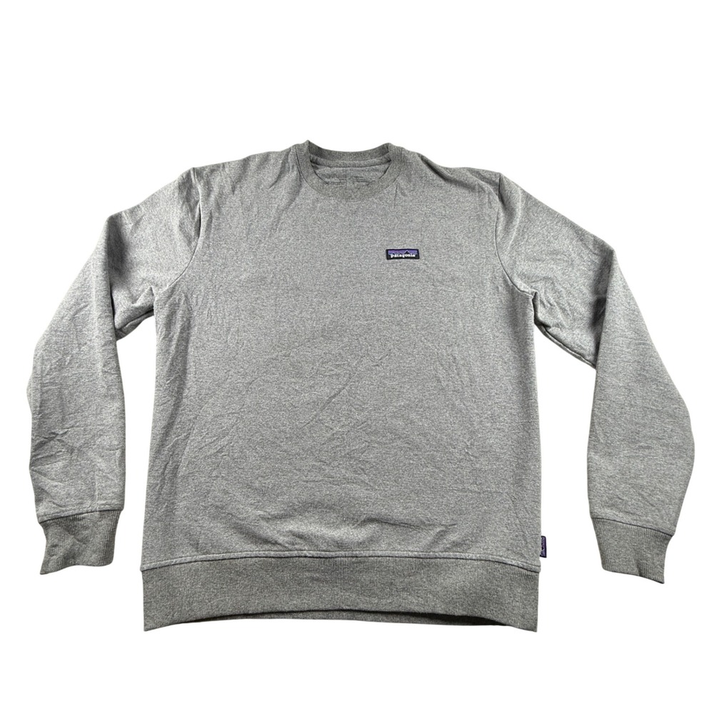 Patagonia P-6 Label Uprisal Crew Sweatshirt Mens Medium Grey Pullover 39627